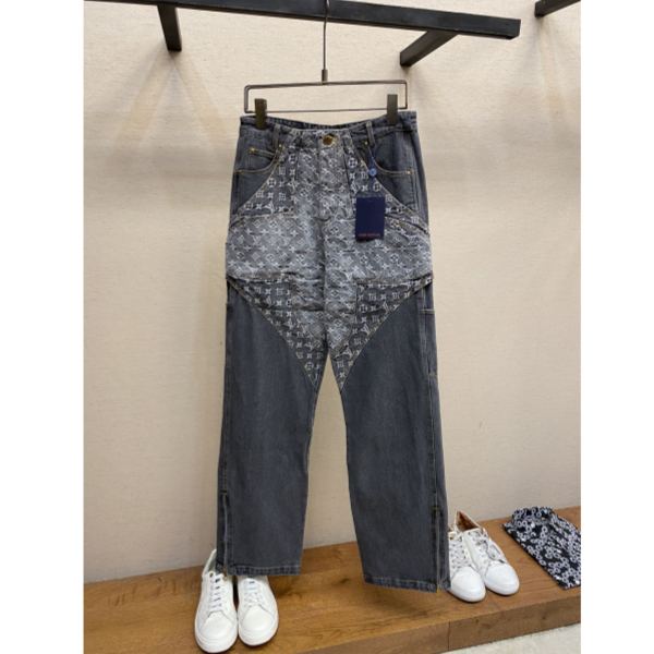 designer,replica,clothing,fake,1:1,lv,luxury,high quality 23/L* men’s denim trousers