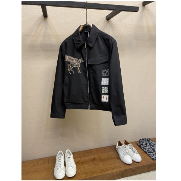 designer,replica,clothing,fake,1:1,lv,luxury,high quality 23/Hermes men’s long-sleeved jacket