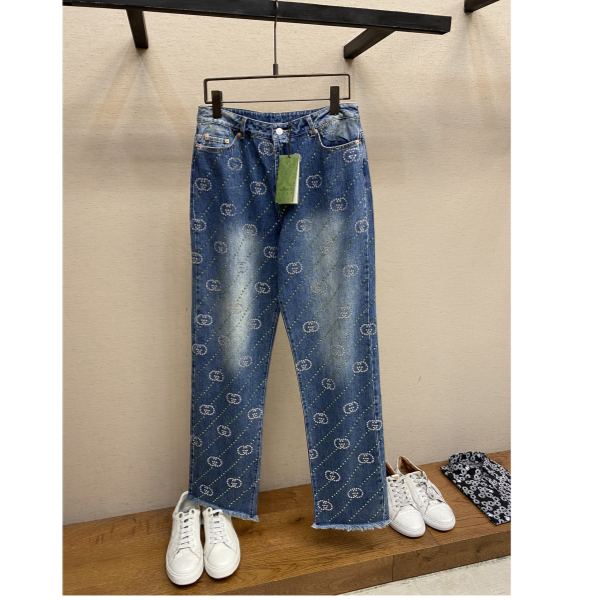 designer,replica,clothing,fake,1:1,lv,luxury,high quality 23/Gucci men’s denim trousers