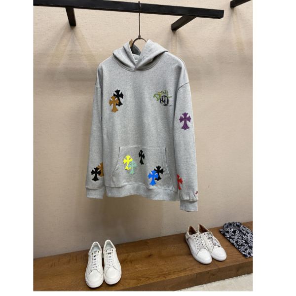 designer,replica,clothing,fake,1:1,lv,luxury,high quality 23/ChromeHearts men’s long-sleeved hooded sweatshirt