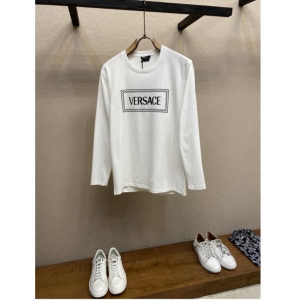 designer,replica,clothing,fake,1:1,lv,luxury,high quality 23/VERSACE men’s long-sleeved T-shirt