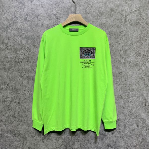 designer,replica,clothing,fake,1:1,lv,luxury,high quality 23/AMIRI men’s new long-sleeved T-shirt