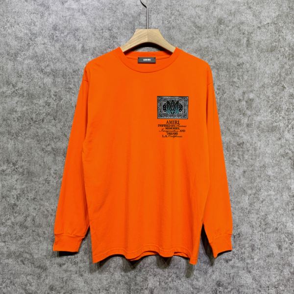 designer,replica,clothing,fake,1:1,lv,luxury,high quality 23/AMIRI men’s new long-sleeved T-shirt