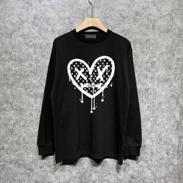 designer,replica,clothing,fake,1:1,lv,luxury,high quality 23/AMIRI men’s new long-sleeved T-shirt