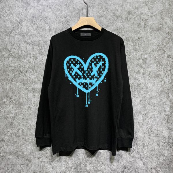 designer,replica,clothing,fake,1:1,lv,luxury,high quality 23/AMIRI men’s new long-sleeved T-shirt