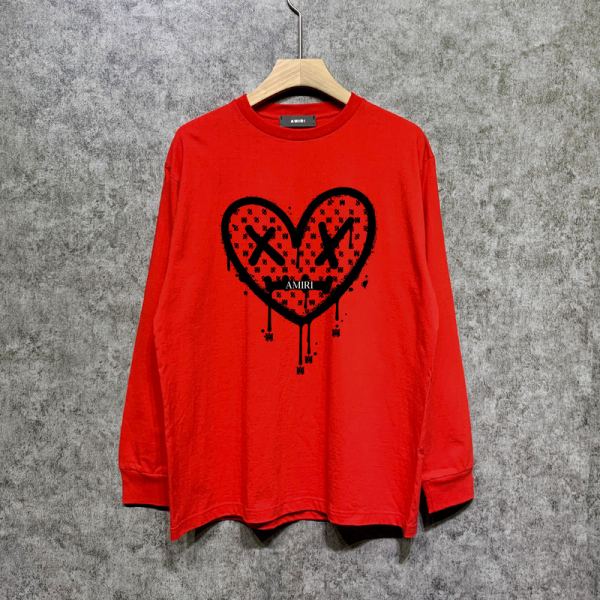 designer,replica,clothing,fake,1:1,lv,luxury,high quality 23/AMIRI men’s new long-sleeved T-shirt