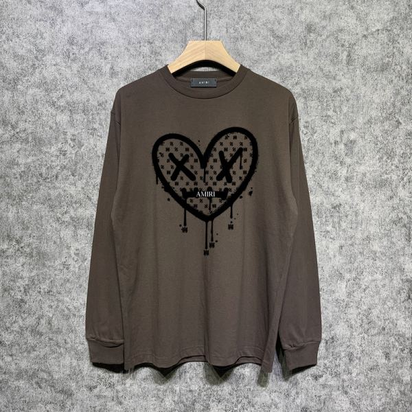 designer,replica,clothing,fake,1:1,lv,luxury,high quality 23/AMIRI men’s new long-sleeved T-shirt