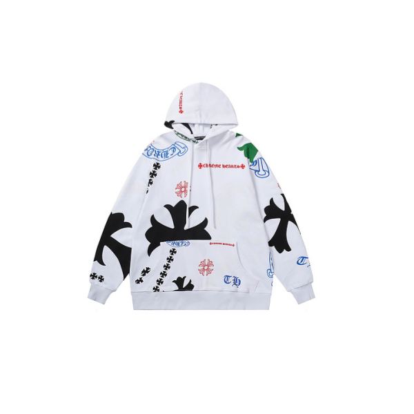 designer,replica,clothing,fake,1:1,lv,luxury,high quality 23/ChromeHearts men’s new long-sleeved hooded sweatshirt