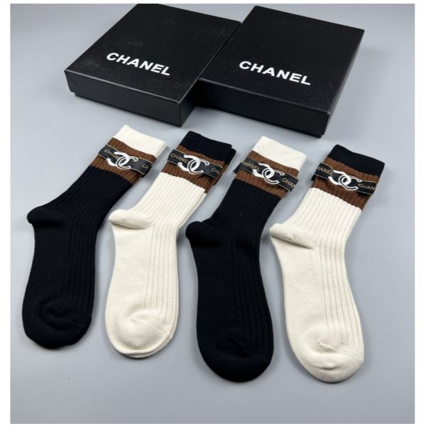 designer,replica,clothing,fake,1:1,lv,luxury,high quality C*2023 new autumn and winter socks (5 pairs one box)