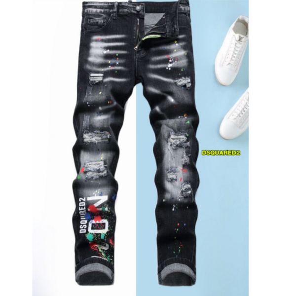 designer,replica,clothing,fake,1:1,lv,luxury,high quality 23/Dsquared2 men’s new denim trousers