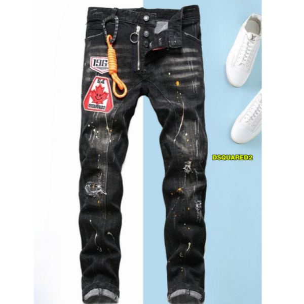 designer,replica,clothing,fake,1:1,lv,luxury,high quality 23/Dsquared2 men’s new denim trousers