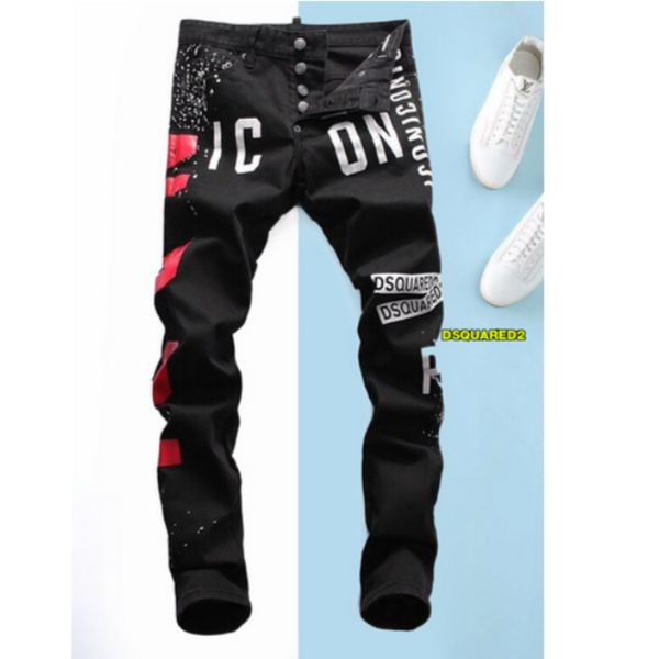 designer,replica,clothing,fake,1:1,lv,luxury,high quality 23/Dsquared2 men’s new denim trousers