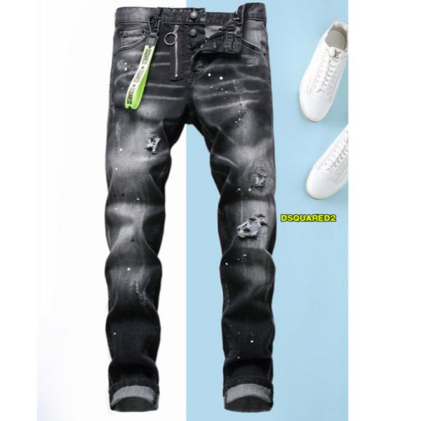 designer,replica,clothing,fake,1:1,lv,luxury,high quality 23/Dsquared2 men’s new denim trousers