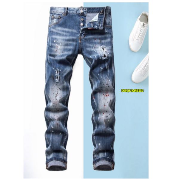 designer,replica,clothing,fake,1:1,lv,luxury,high quality 23/Dsquared2 men’s new denim trousers
