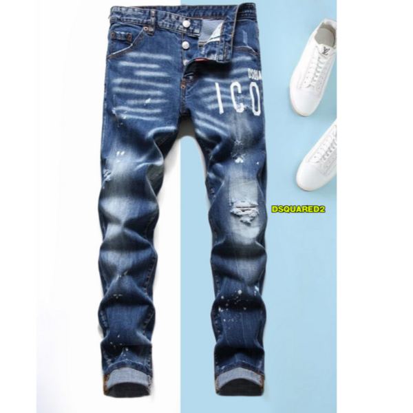 designer,replica,clothing,fake,1:1,lv,luxury,high quality 23/Dsquared2 men’s new denim trousers