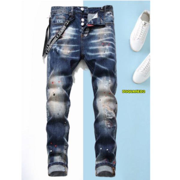 designer,replica,clothing,fake,1:1,lv,luxury,high quality 23/Dsquared2 men’s new denim trousers