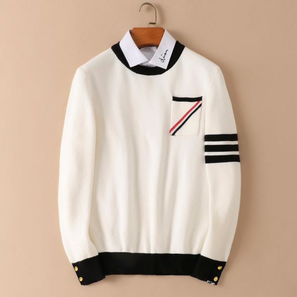 designer,replica,clothing,fake,1:1,lv,luxury,high quality 23/Thom Browne men’s new long-sleeved sweater