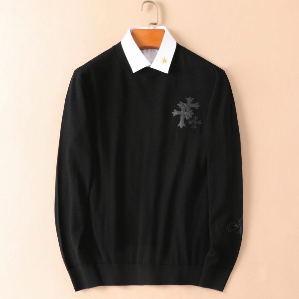 designer,replica,clothing,fake,1:1,lv,luxury,high quality 23/ChromeHearts men’s new long-sleeved sweater