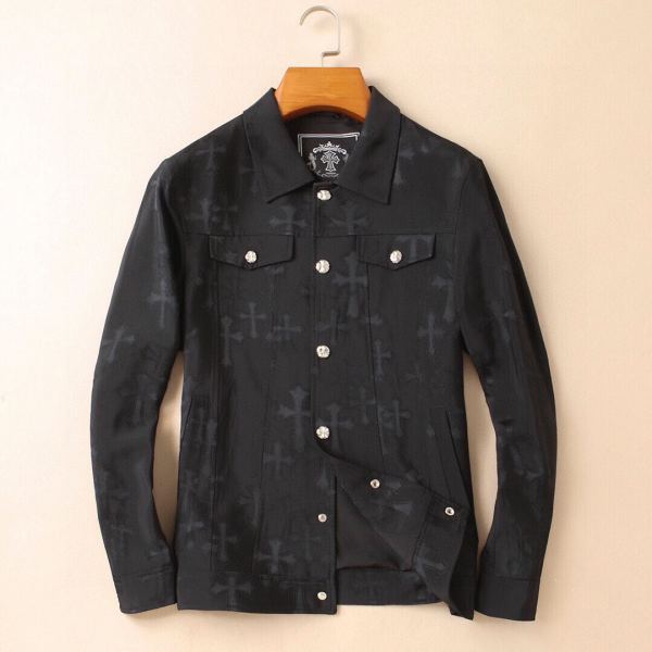 designer,replica,clothing,fake,1:1,lv,luxury,high quality 23/ChromeHearts men’s new long-sleeved jacket