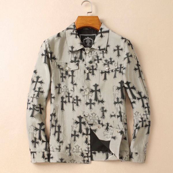 designer,replica,clothing,fake,1:1,lv,luxury,high quality 23/ChromeHearts men’s new long-sleeved jacket