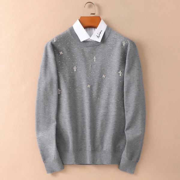 designer,replica,clothing,fake,1:1,lv,luxury,high quality 23/ChromeHearts men’s new long-sleeved sweater