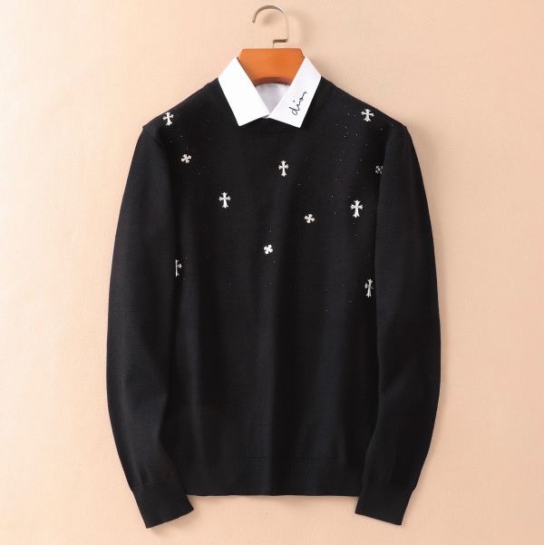 designer,replica,clothing,fake,1:1,lv,luxury,high quality 23/ChromeHearts men’s new long-sleeved sweater