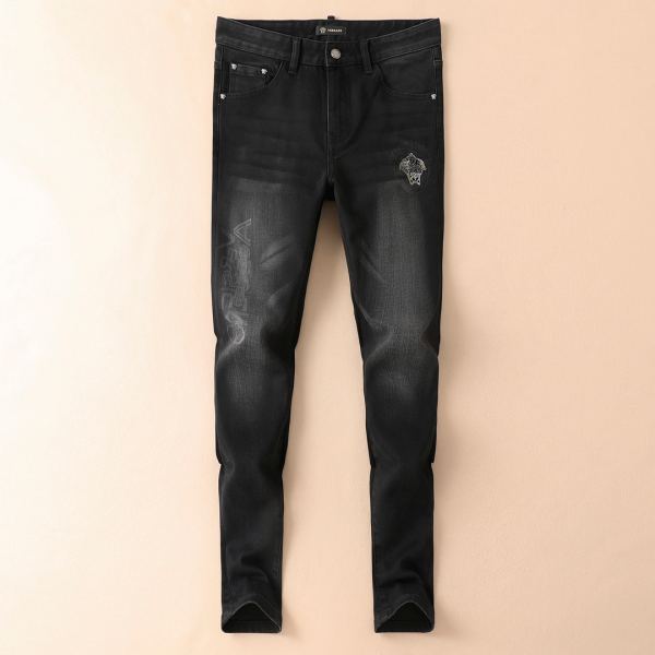 designer,replica,clothing,fake,1:1,lv,luxury,high quality 23/VERSACE men’s new denim trousers