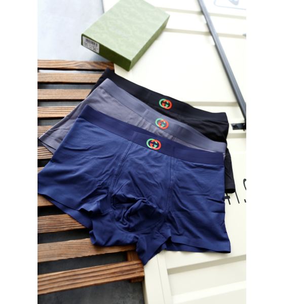 designer,replica,clothing,fake,1:1,lv,luxury,high quality Gucci men’s underwear (Three pcs)