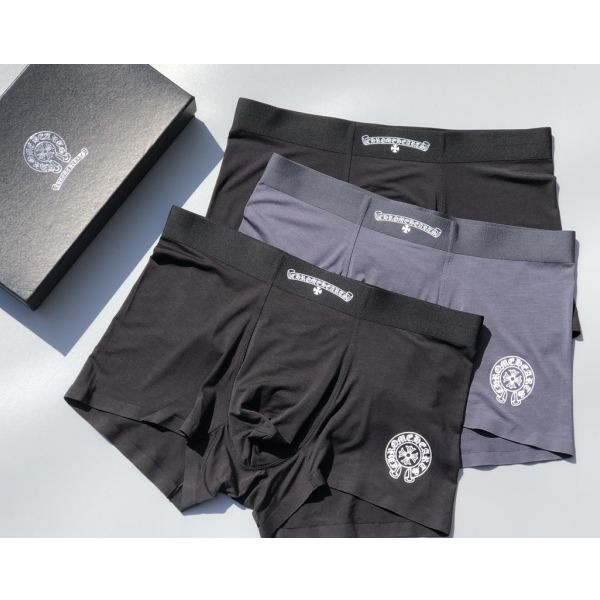 designer,replica,clothing,fake,1:1,lv,luxury,high quality ChromeHearts men’s underwear (Three pcs)