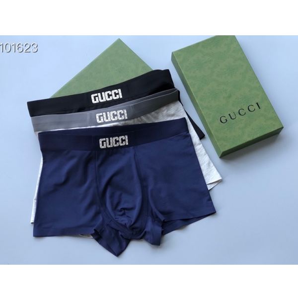 designer,replica,clothing,fake,1:1,lv,luxury,high quality Gucci men’s underwear (Three pcs)