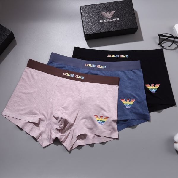 designer,replica,clothing,fake,1:1,lv,luxury,high quality Armani men’s underwear (Three pcs)