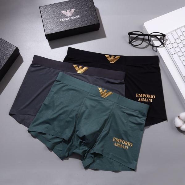 designer,replica,clothing,fake,1:1,lv,luxury,high quality Armani men’s underwear (Three pcs)