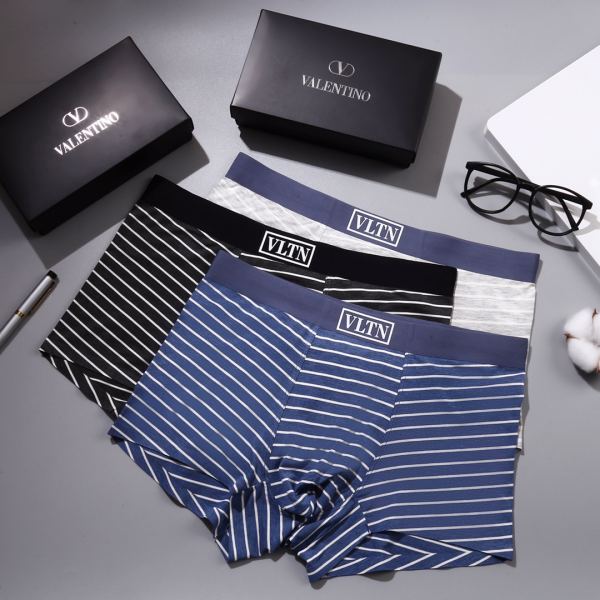 designer,replica,clothing,fake,1:1,lv,luxury,high quality Valentino men’s underwear (Three pcs)