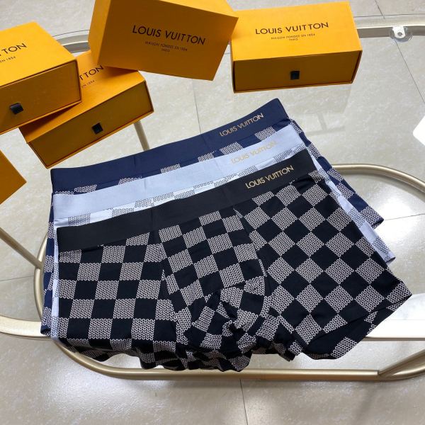 designer,replica,clothing,fake,1:1,lv,luxury,high quality L* men’s underwear (Three pcs)