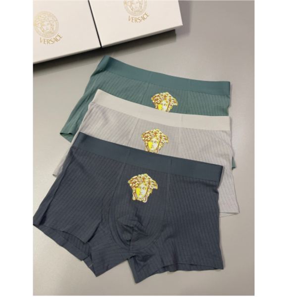 designer,replica,clothing,fake,1:1,lv,luxury,high quality VERSACE men’s underwear (Three pcs)