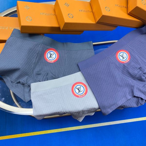 designer,replica,clothing,fake,1:1,lv,luxury,high quality L* men’s underwear (Three pcs)