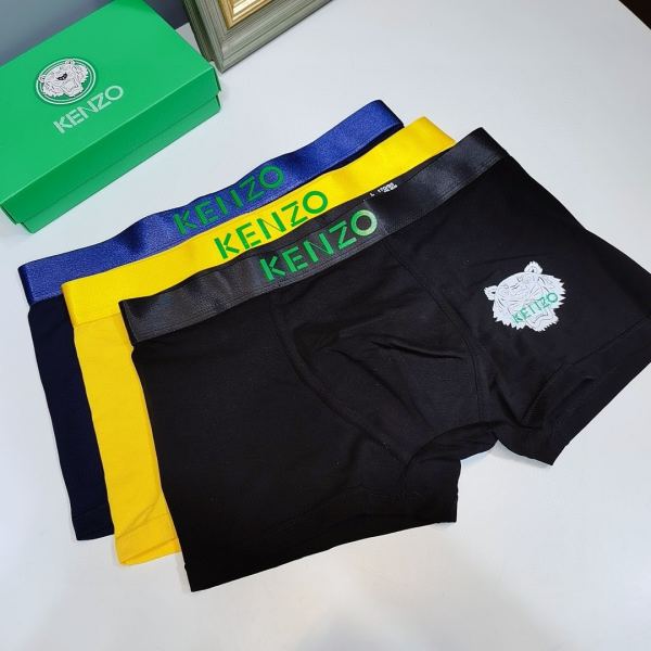 designer,replica,clothing,fake,1:1,lv,luxury,high quality KENZO men’s underwear (Three pcs)