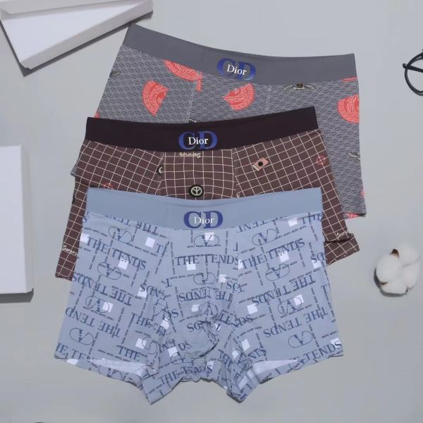 designer,replica,clothing,fake,1:1,lv,luxury,high quality Dior men’s underwear (Three pcs)