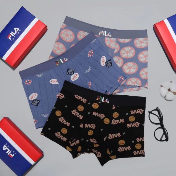 designer,replica,clothing,fake,1:1,lv,luxury,high quality FILA men’s underwear (Three pcs)
