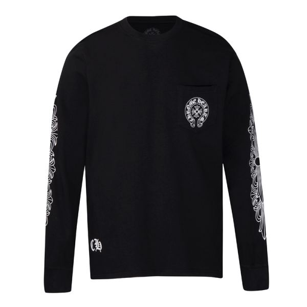 designer,replica,clothing,fake,1:1,lv,luxury,high quality 23/ChromeHearts Men’s New Long Sleeve Long T