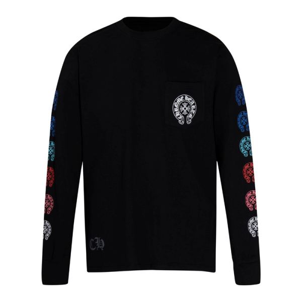 designer,replica,clothing,fake,1:1,lv,luxury,high quality 23/ChromeHearts Men’s New Long Sleeve Long T