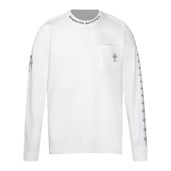designer,replica,clothing,fake,1:1,lv,luxury,high quality 23/ChromeHearts Men’s New Long Sleeve Long T