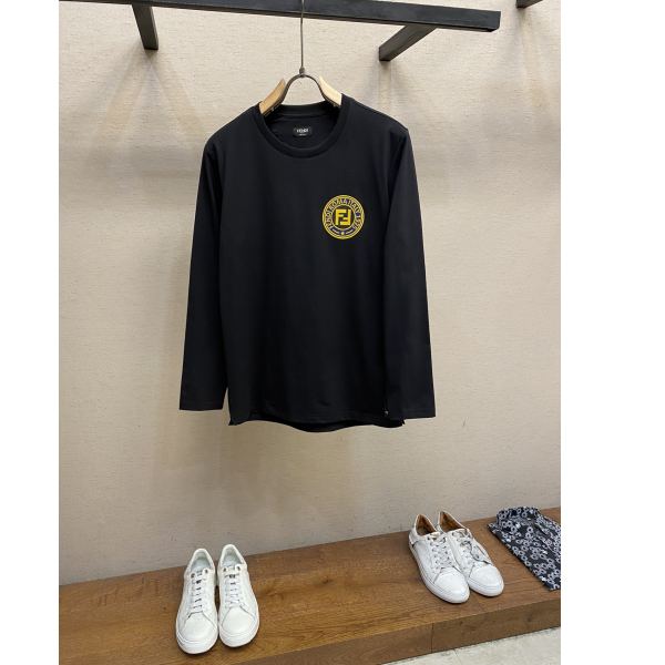 designer,replica,clothing,fake,1:1,lv,luxury,high quality 23/Fendi men’s long-sleeved T-shirt