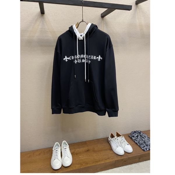 designer,replica,clothing,fake,1:1,lv,luxury,high quality 23/ChromeHearts men’s long-sleeved hooded sweatshirt