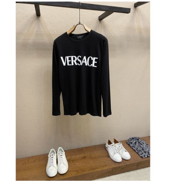 designer,replica,clothing,fake,1:1,lv,luxury,high quality 23/VERSACE men’s long-sleeved T-shirt