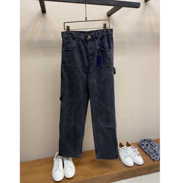 designer,replica,clothing,fake,1:1,lv,luxury,high quality 23/L* men’s denim trousers