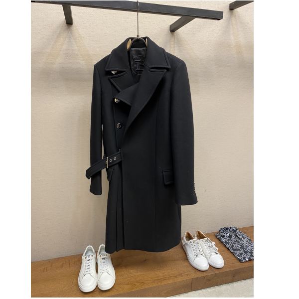 designer,replica,clothing,fake,1:1,lv,luxury,high quality 23/Balmain men’s long-sleeved wool coat
