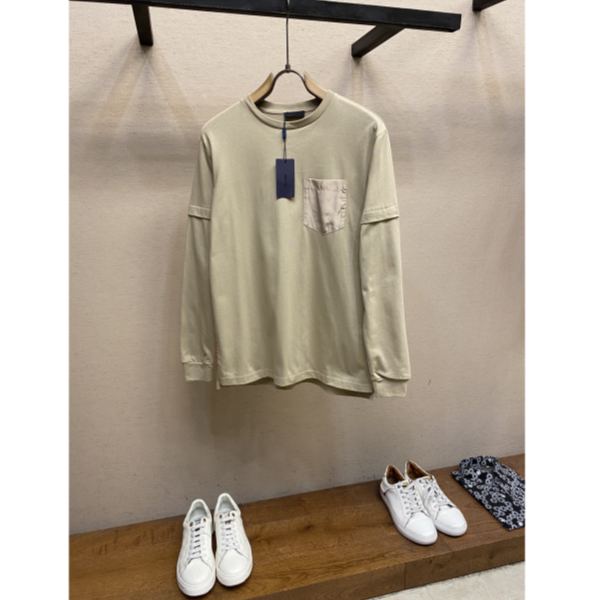 designer,replica,clothing,fake,1:1,lv,luxury,high quality 23/Prada men’s long-sleeved T-shirt