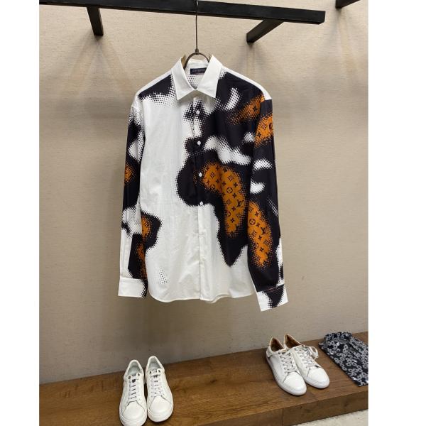 designer,replica,clothing,fake,1:1,lv,luxury,high quality 23/L* men’s long-sleeved shirt
