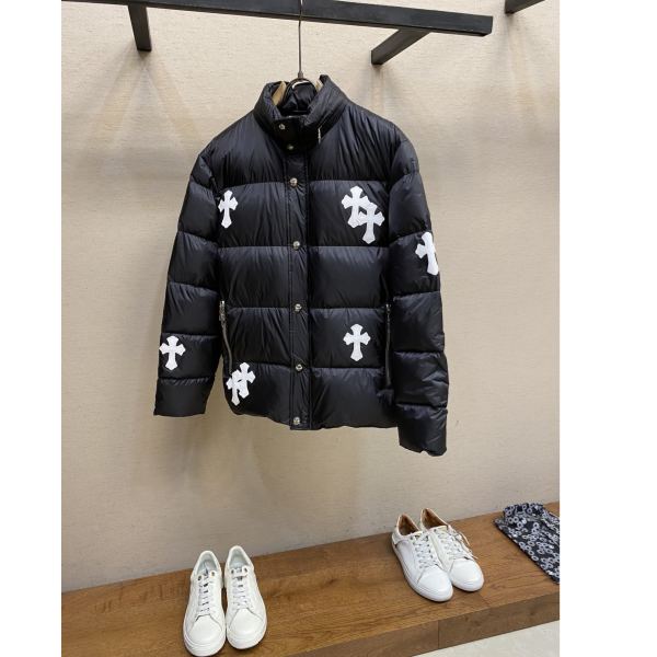 designer,replica,clothing,fake,1:1,lv,luxury,high quality 23/ChromeHearts men’s long-sleeved down jacket